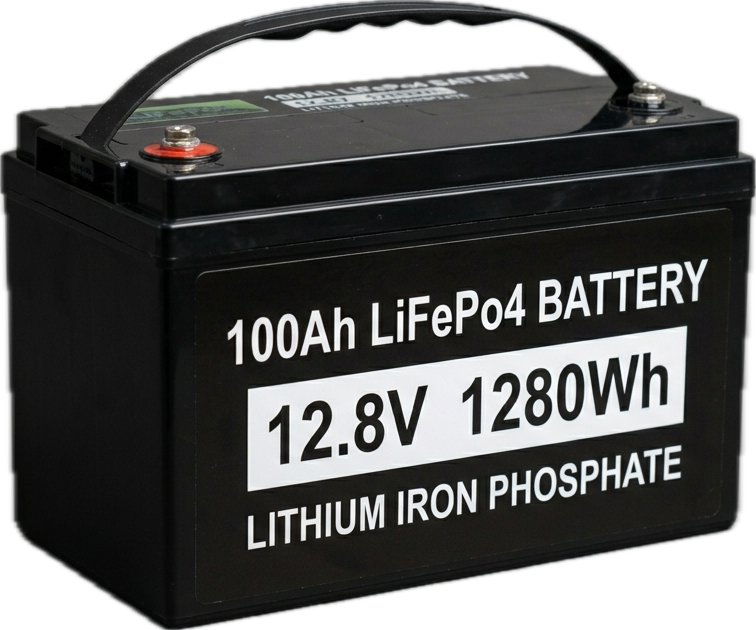 12V 100Ah LiFePO4 Battery with bluetooth